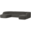 801367 Z 02 VS BP Sloping U vorm bank grijs zwart melange SA