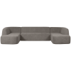 801367 G 01 VS BP Sloping U vorm bank grijs melange