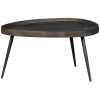 801249 B 02 VS BP Set van 2 Crude bijzettafels antique bronze