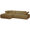 377464 GM 04 VS WE Mojo chaise longue links boucle geel bruin melange