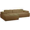 377464 GM 07 VS WE Mojo chaise longue links boucle geel bruin melange