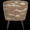 375690 CG 04 VS FA Sara fauteuil geweven camouflage dessin groen AK1