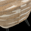 375690 CG 02 VS FA Sara fauteuil geweven camouflage dessin groen detail