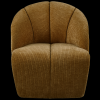 377463 H 01 VS WE Mojo draaifauteuil geweven ribstof honing geel