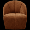 377463 R 01 VS WE Mojo draaifauteuil geweven ribstof roest bruin