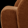 377463 R 01 VS WE Mojo draaifauteuil geweven ribstof roest bruin detail