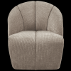 377463 D 01 VS WE Mojo draaifauteuil geweven ribstof donker zand