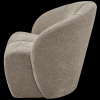 377463 D 03 VS WE Mojo draaifauteuil geweven ribstof donker zand