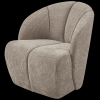 377463 D 02 VS WE Mojo draaifauteuil geweven ribstof donker zand SA