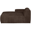 377459 B 07 VS WE Mojo chaise longue element links geweven ribstof bruin