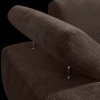 377459 B 02 VS WE Mojo chaise longue element links geweven ribstof bruin detail