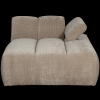 377460 D 03 VS WE Mojo chaise longue element rechts geweven ribstof donker zand