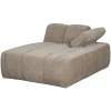 377460 D 04 VS WE Mojo chaise longue element rechts geweven ribstof donker zand