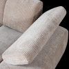 377460 D 01 VS WE Mojo chaise longue element rechts geweven ribstof donker zand detail