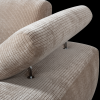 377460 D 02 VS WE Mojo chaise longue element rechts geweven ribstof donker zand detail