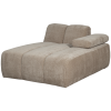 377460 D 02 VS WE Mojo chaise longue element rechts geweven ribstof donker zand SA