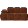 377454 R 01 VS WE Mojo 1 5 zits met arm links geweven ribstof roest bruin