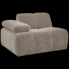 377452 D 04 VS WE Mojo 1 zits met arm links geweven ribstof donker zand
