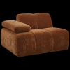 377452 R 04 VS WE Mojo 1 zits met arm links geweven ribstof roest bruin