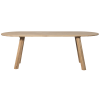 TB OV VL24 2390 0990 375092 TP 01 VS FA Tafelblad ovaal vingerlas 240x100cm transparent Haarlem eiken 4 standen poot