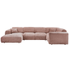 375075 T 01 VS WE Cloud hoekbank rechts geweven chenille taupe