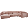 375075 T 02 VS WE Cloud hoekbank rechts geweven chenille taupe SA