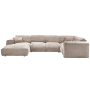 375075 N 01 VS WE Cloud hoekbank rechts geweven chenille naturel
