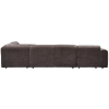 375075 W 04 VS WE Cloud hoekbank rechts geweven chenille warm bruin AK1
