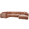 375074 E 02 VS WE Cloud hoekbank links geweven chenille terra SA
