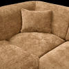 375074 H 01 VS WE Cloud hoekbank links geweven chenille honing geel detail
