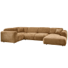 375074 H 02 VS WE Cloud hoekbank links geweven chenille honing geel SA