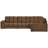 379015 BR 01 VS WE Second date hoekbank rechts structure velvet brass