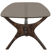 801350 W 04 VS BP Flash salontafel glas hout walnoot AK1