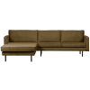 800905 BR 02 VS WH Rodeo chaise longue links structure velvet brass
