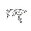 world map 2 dekoracia