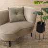 340476 KG 379591 G 01 SF FA Sara lounge fauteuil rechts khaki Monstera kunstplant VIERKANT