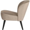 375690 KG 03 VS FA Fauteuil fluweel khaki