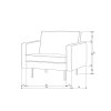 800541 Q NA G 79 53 45 206 205 198 162 156 14 132 126 12 105 50 BT Rodeo armchair