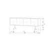 800991 W 50 BT Draw dressoir