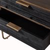 801188 B 01 VS BP Polite nachtkastje metaal hout antique brass detail