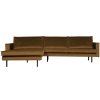 800905 14 01 VS BP Rodeo chaise longue links velvet honing geel EA