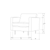 800888 Z C A 79 67 53 45 206 205 198 162 156 14 132 126 12 105 50 BT Rodeo Classic fauteuil