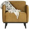 378670 14 05 VS BP Statement fauteuil met arm fluweel honing geel