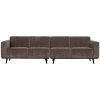 378657 T 01 VS BP Statement 4 zits bank 280 cm platte brede rib taupe PS EA