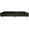 378656 156 01 VS BP Statement xl 4 zits bank 360 cm velvet warm groen EA