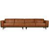 378656 09 01 VS BP Statement XL 4 zits bank 372cm eco leer cognac PS EA