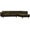 378655 W 02 VS BP Statement hoekbank rechts platte brede rib warm groen PS