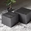 377296 Z 377207 G 377292 G 01 SF WE Sanne bijzettafels Zamia kunstplant Nove vloerkleed VIERKANT