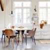 400450 N 400444 Z 400443 T 400442 G 377147 ZW 01 SF VT Deck eettafel naturel Cape Dining Scroll Classic eetkamerstoel VIERKANT