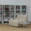 377074 Z 200181 M 02 SF BL Pepper fauteuil zand Bonk vitrinekast Sasha bijzet